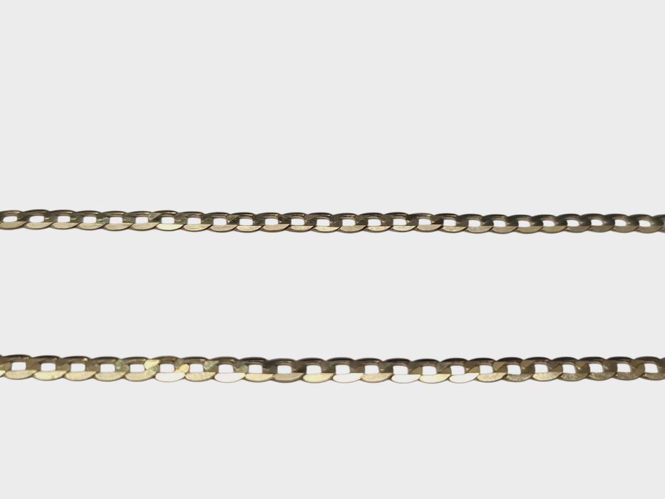 Piękny złoty łańcuszek pancerka 3,11g p585 44cm