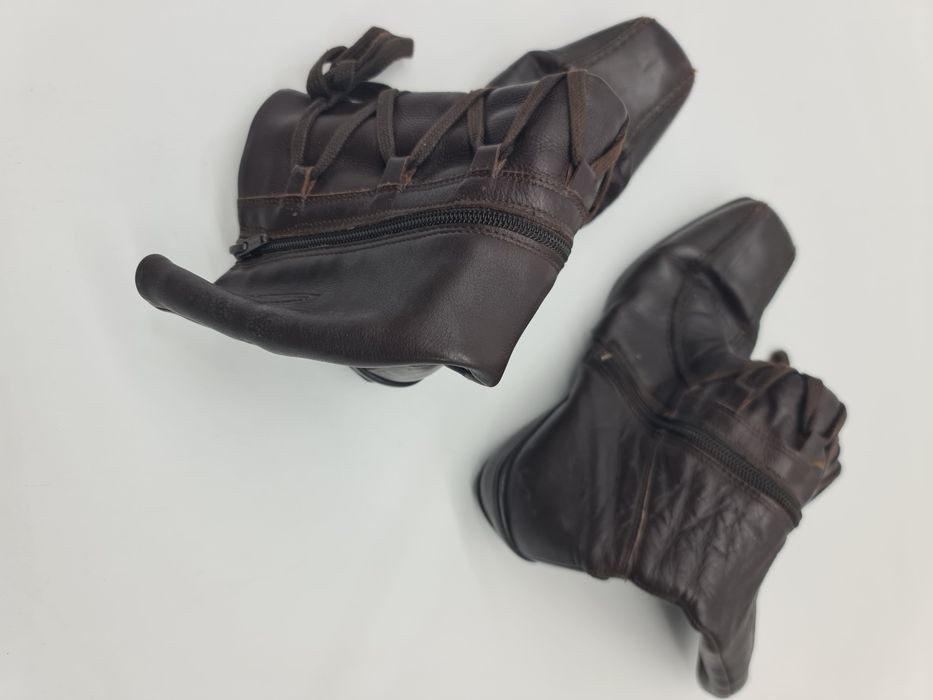 Botas senhora pele castanha tamanho 38