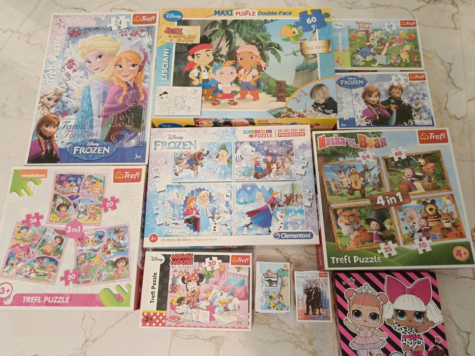 Zestaw puzzli dla dziewczynki