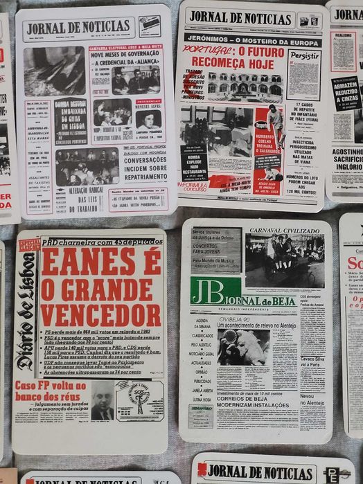 Calendários de Bolso - Capas de Jornais