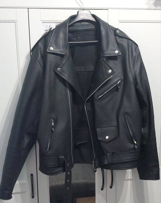 Kurtka skórzana ramoneska gruba