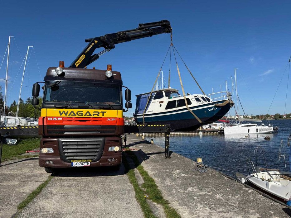 Usługi transportowe HDS transport maszyn kontener laweta dźwig TANIO
