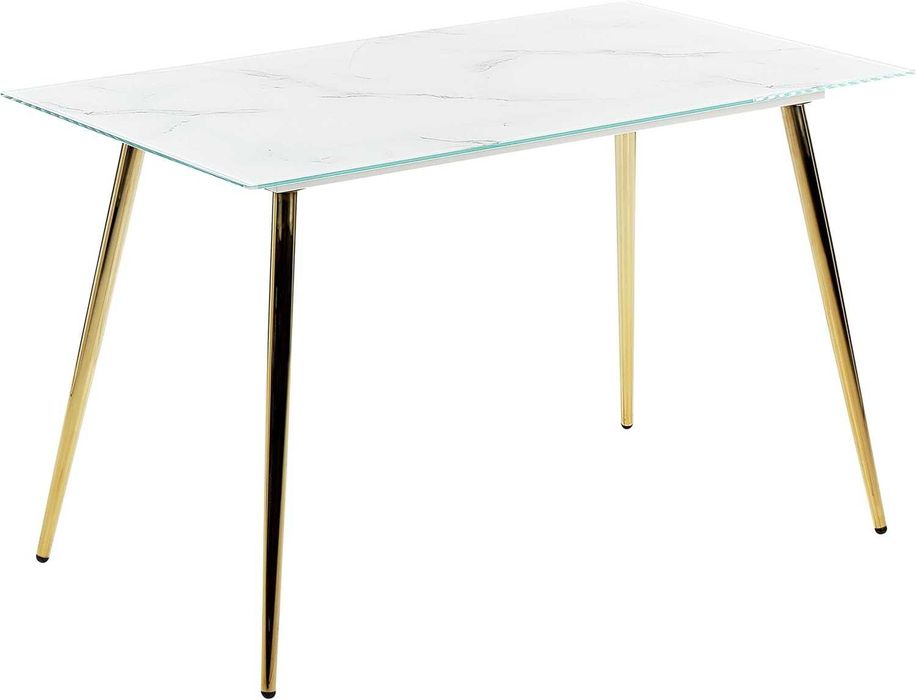 Nowy szklany blat / stół / 70x120cm / marmus / BELIANI !R213!