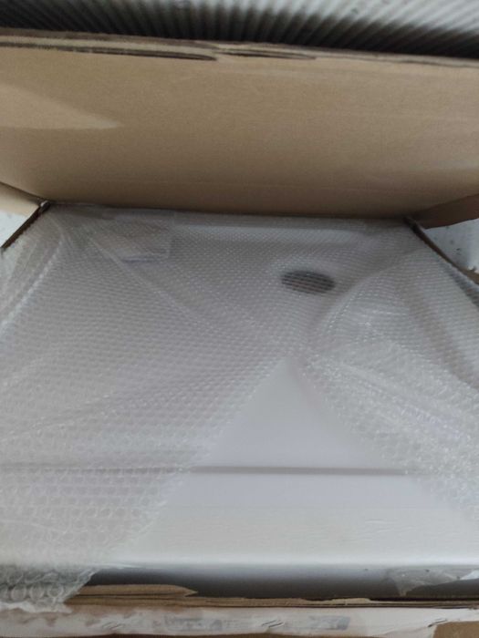 Mexen Flat brodzik kwadratowy slim 70 x 70 cm, biały, syfon chrom