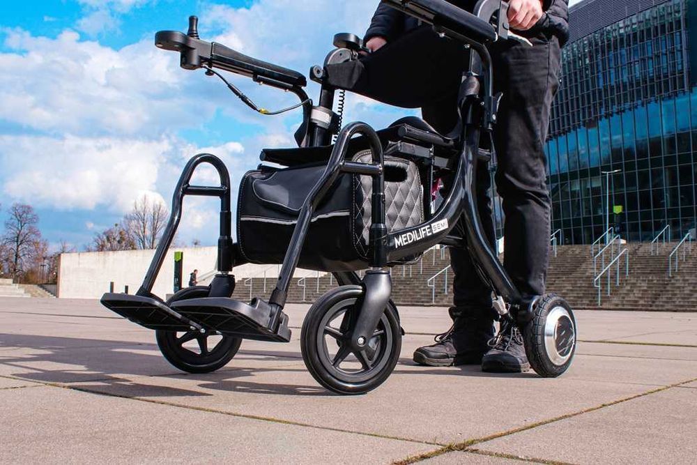 MEDILIFE SEMI  3w1 Hybrydowy Chodzik Balkonik Wózek Inwalidzki Elektryczny dla seniora. Refundowany 100% z Mobimed