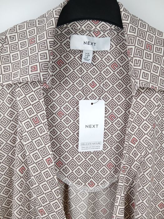 Bluzka koszulowa NEXT M/L 40 wiązana kopertowa elegancka