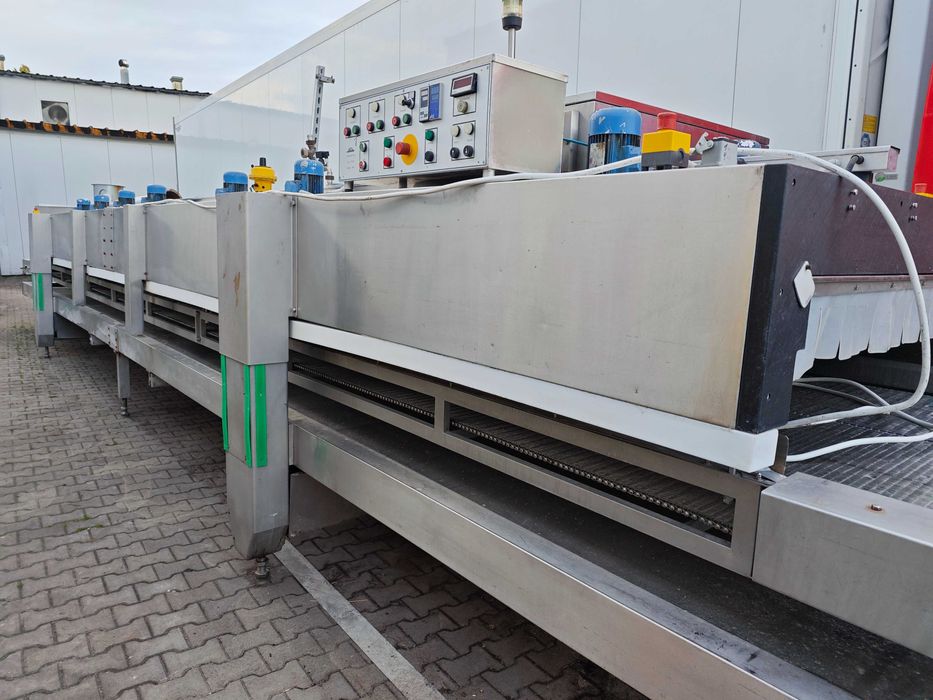 Tunel do szybkiego mrożenia żywności - spryskiwanie azotem