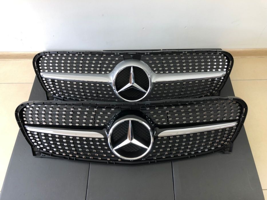 Решетка радиатора на mерседес w205 w212 W213 CLA117 A176 GLA x156 W463