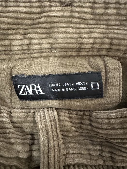Штаны мужские  вельветоввые Zara carrot fit 42 32