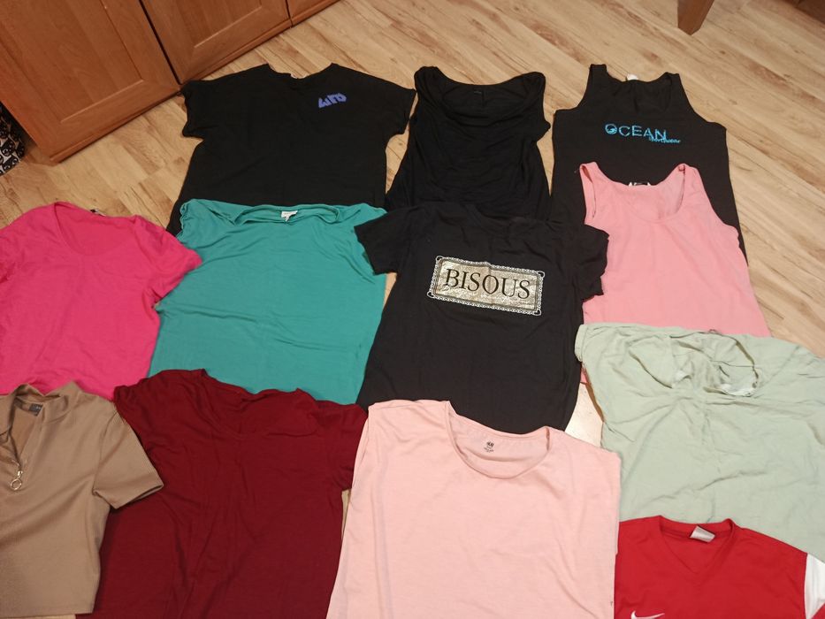 Duża paka koszulek damskich M/L lato