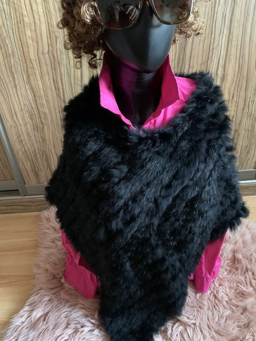 Futro, narzutka peleryna