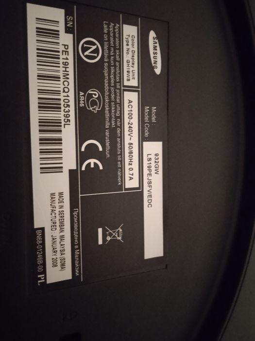 Продам монитор Samsung 19 дюймов