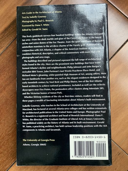 AIA The Guide of the Architecture of Atlanta книга Архитектура Атланты