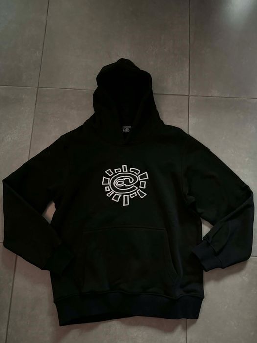 Czarna nowa bluza basic z kapturem męska ADWYSD r. M