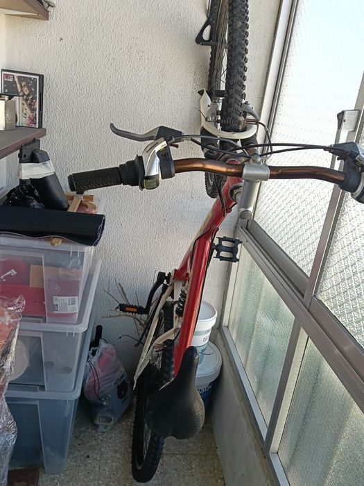 Bicicleta vermelha roda 26