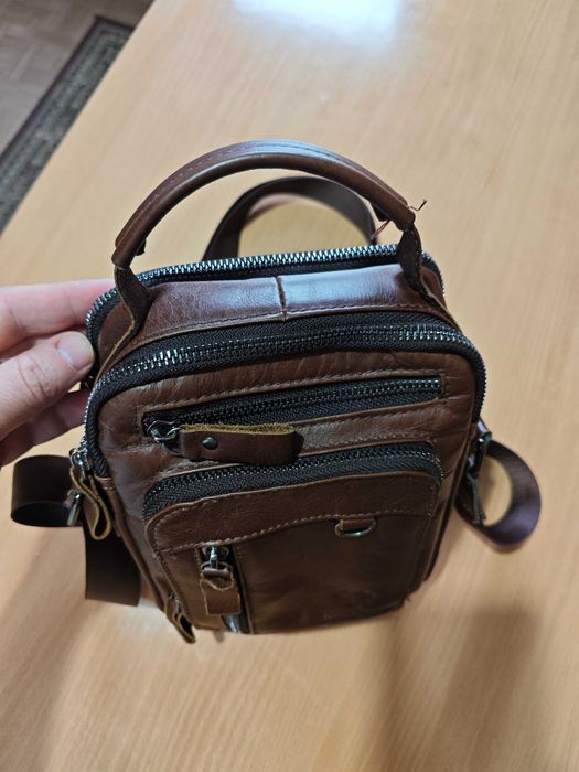 Барсетка коженная