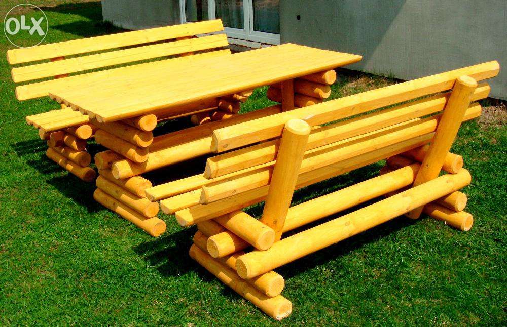 Meble ogrodowe,drewniane do lokalu baru restauracji