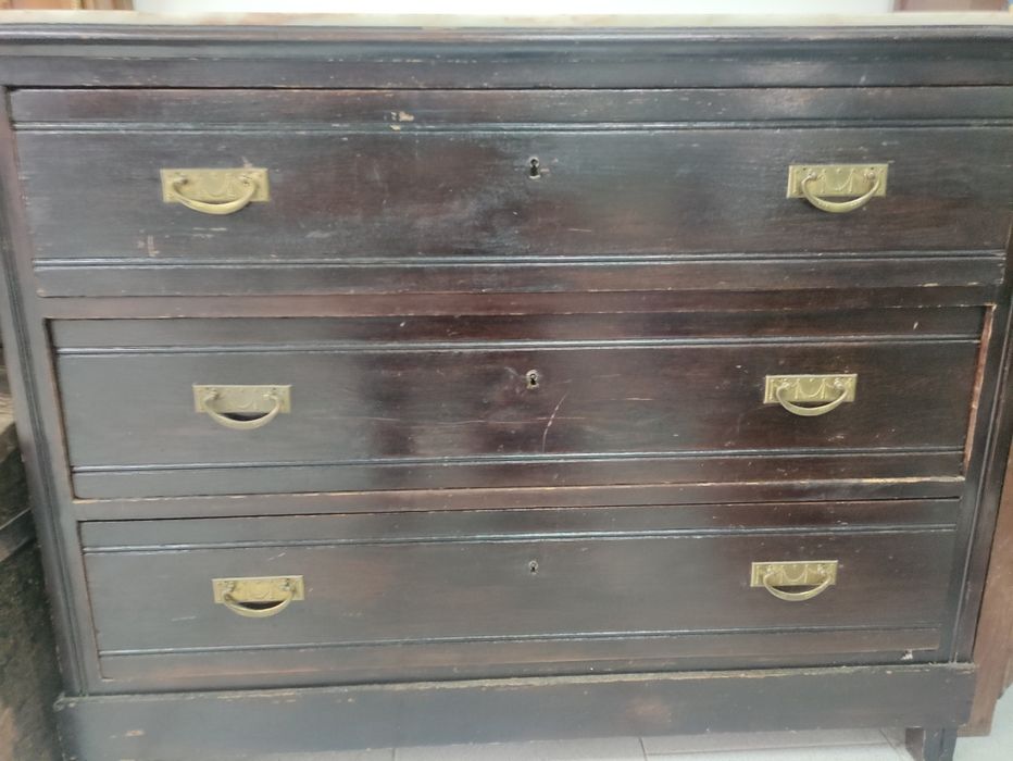 Cómoda Antiga 3 Gavetoes