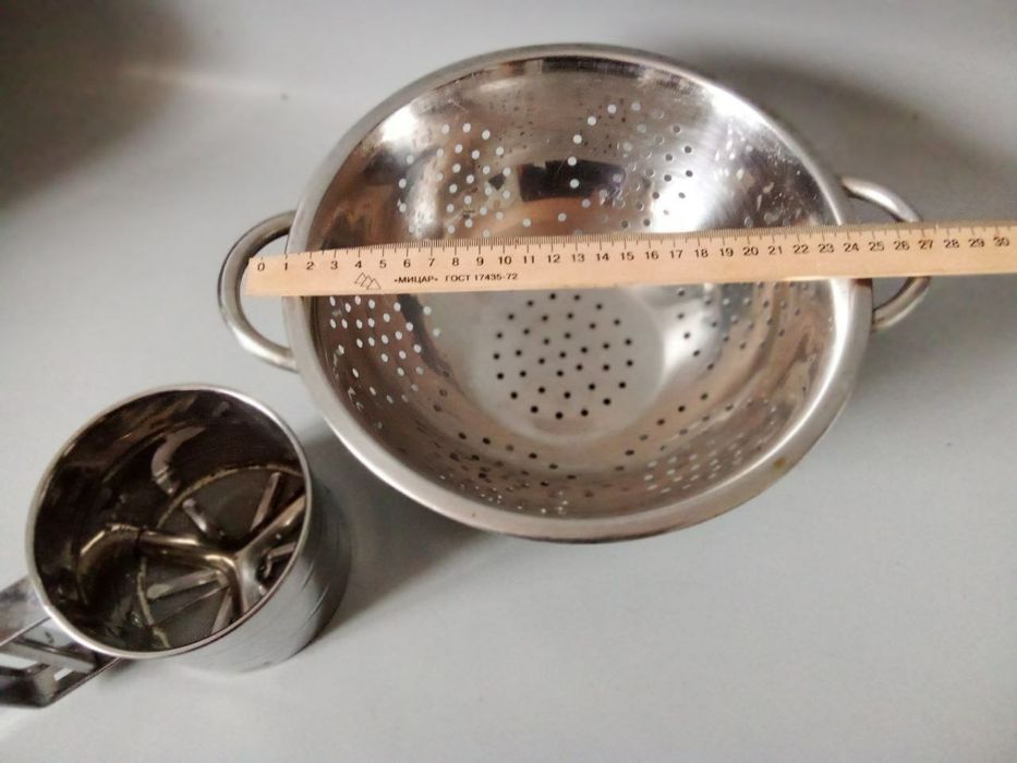 Сковородка сковорода Большая 5 литров,Друшлаг сито для муки Новые