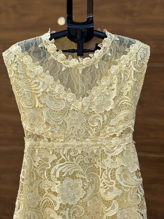 Y.a.s. studio 75 шикарное коктельное  платье лимонное 12/40