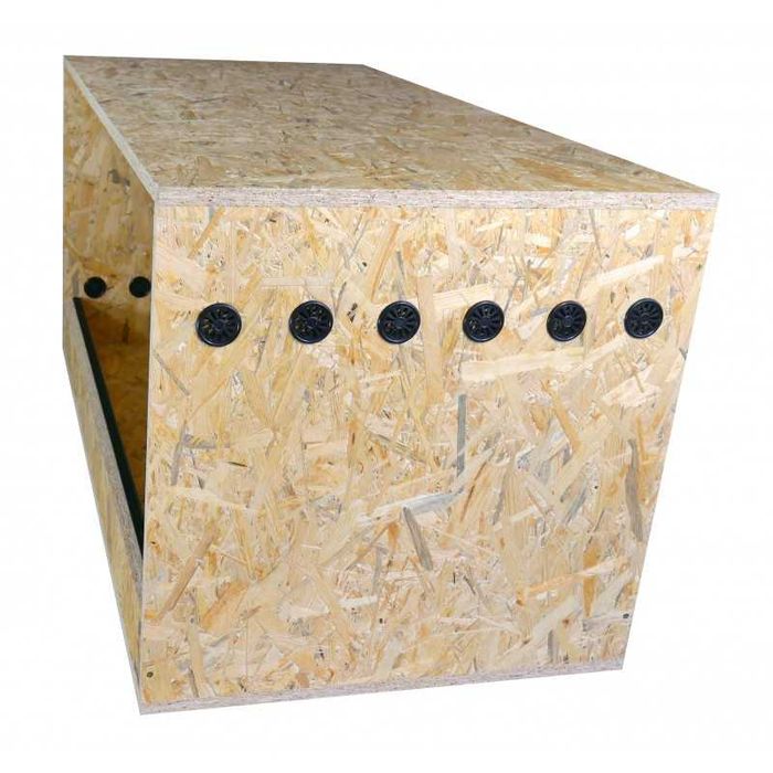 Terrarium OSB do samodzielnego montażu 120x60x60cm dla agamy
