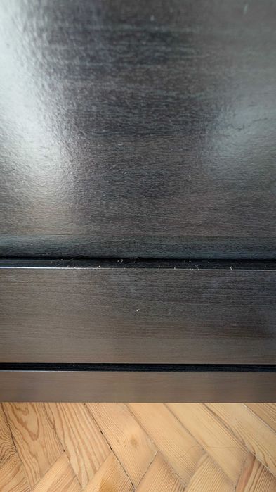 Cómoda Preta 3 Gavetas – Espaçosa – Usada