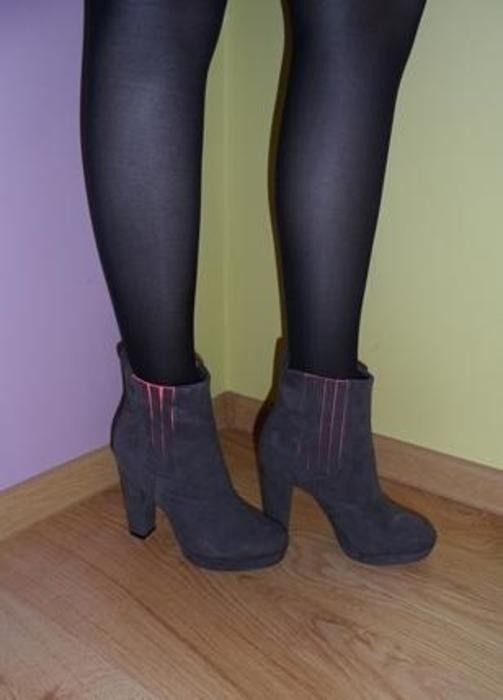 H&M botki szare 38