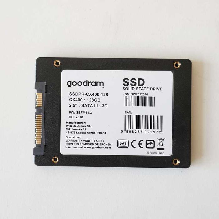 Dysk SSD Goodram CX400 128GB 2,5" SATA III