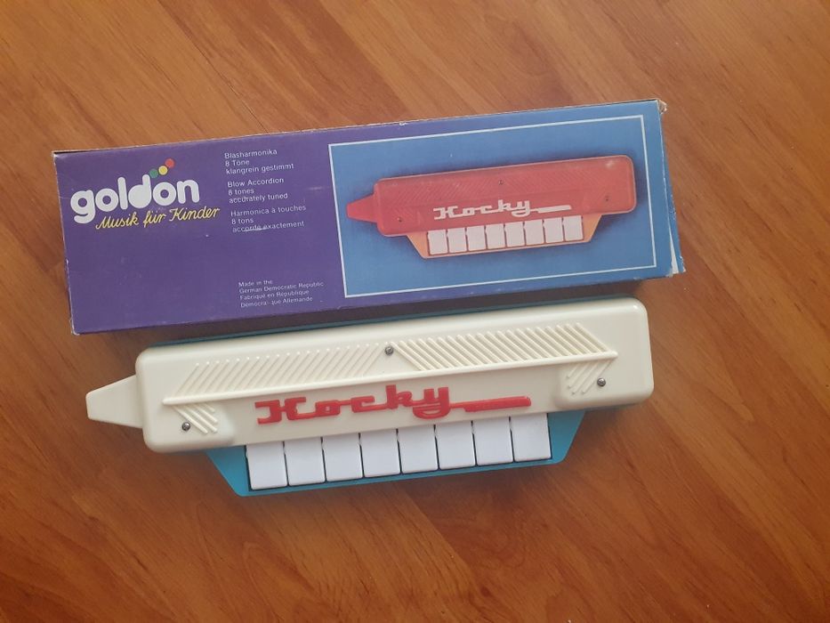 Игрушка  СССР ГДР GDR Детский музыкальный инструмент гармошка Triola