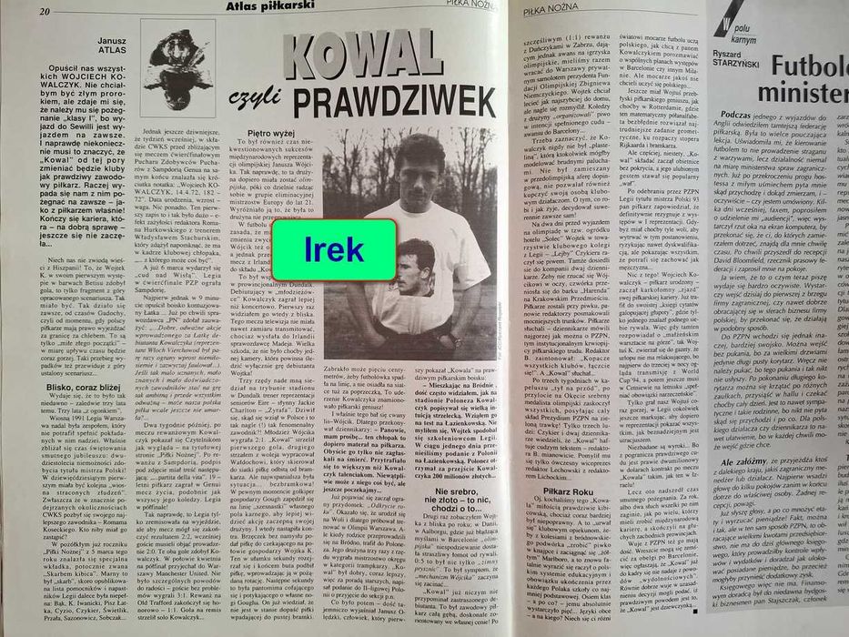 Miesięcznik "Piłka Nożna - plus" - rocznik 1994