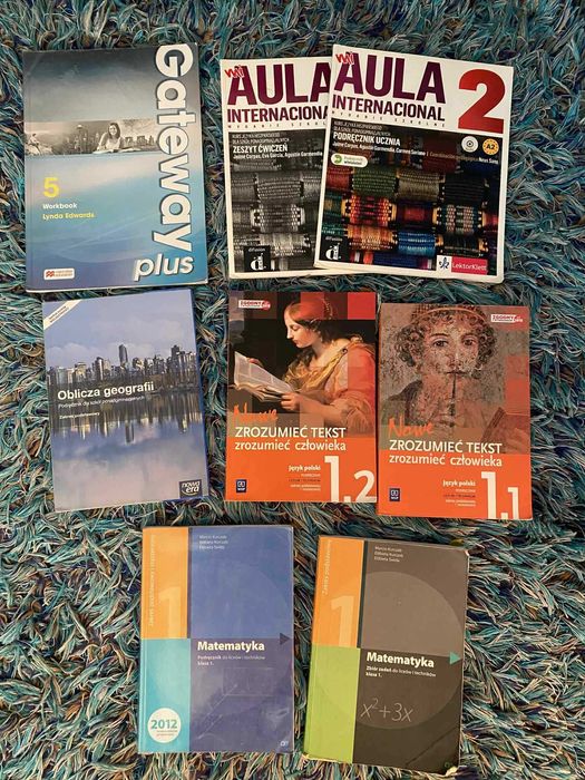 Sprzedam książki (używane; szkoła średnia)