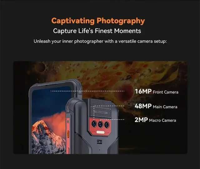 Смартфон Cubot KingKong 8 6/256Gb 10600mAh Защищенный + стекло