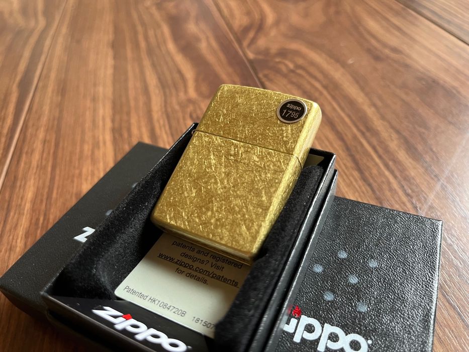 Zippo Lighter Regular Street Brass Refillable Windproof Lighter - Foto 4