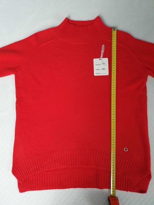 Czerwony sweter 8171 sm - Szybka Wysyłka