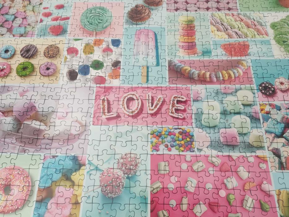 Quadros puzzles doces