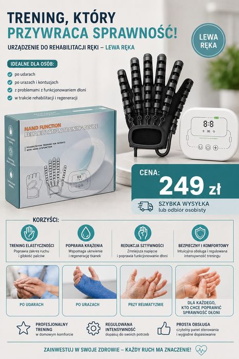 Urządzenie do rehabilitacji ręki