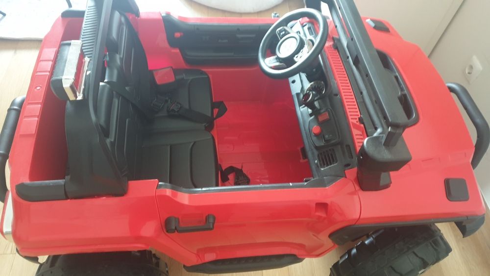 Jipe Elétrico InfantilXL 12V - 2 lugares(suporta 50kg)+comando