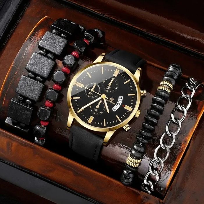 Zegarek męski plus bransoletki