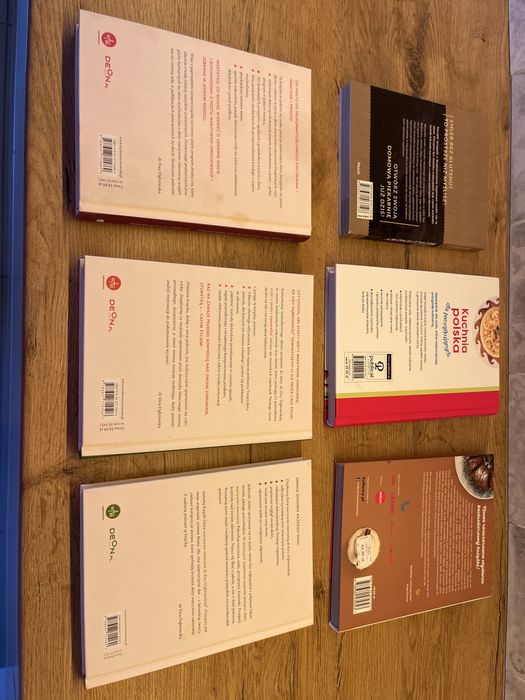 Zestaw książek o gotowaniu 6 sztuk