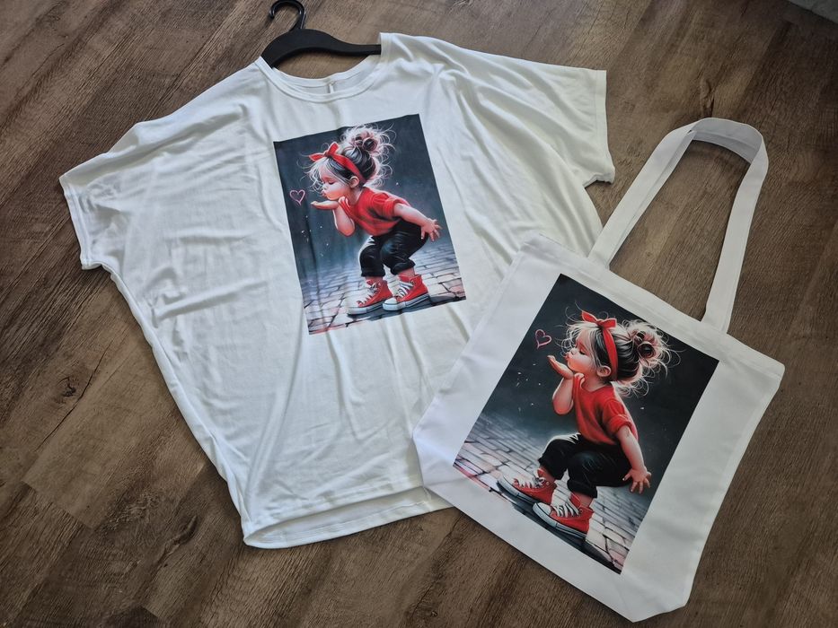 Koszulka damska plus torebka