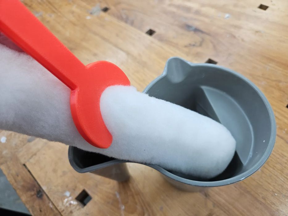 Limpador Prático para Rolos de Tinta