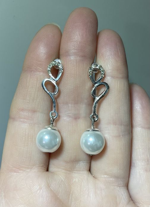 Сережки із перлинами