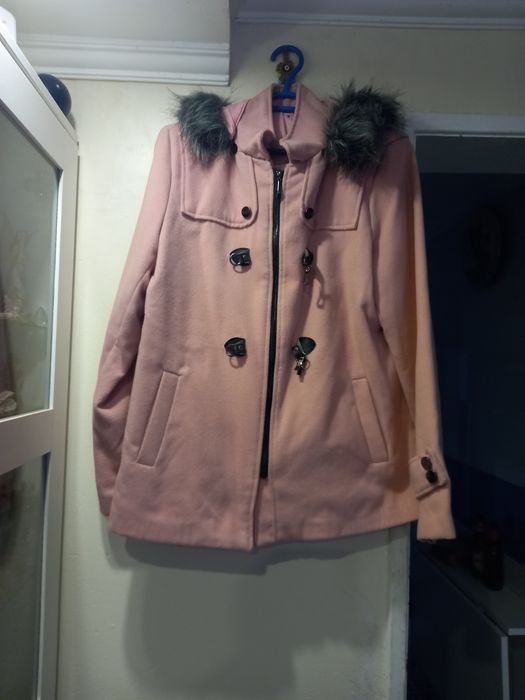 Parka cor de rosa