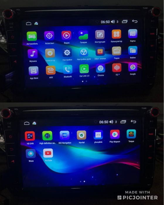 НОВА Android 13 2Gb/32Gb Volkswagen Skoda VW SEAT Carplay Магнітола