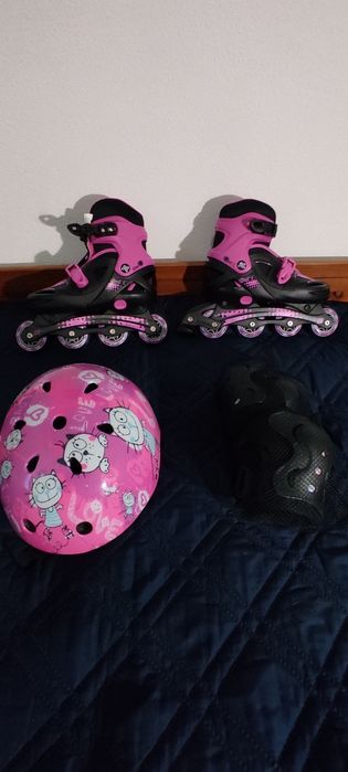 Patins em linha (+ proteções)