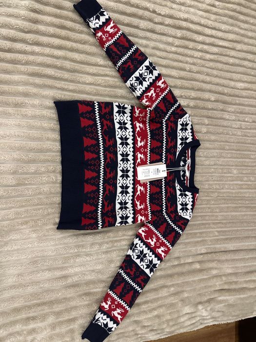 Кофта для дівч. коротка новорічна , розмір М