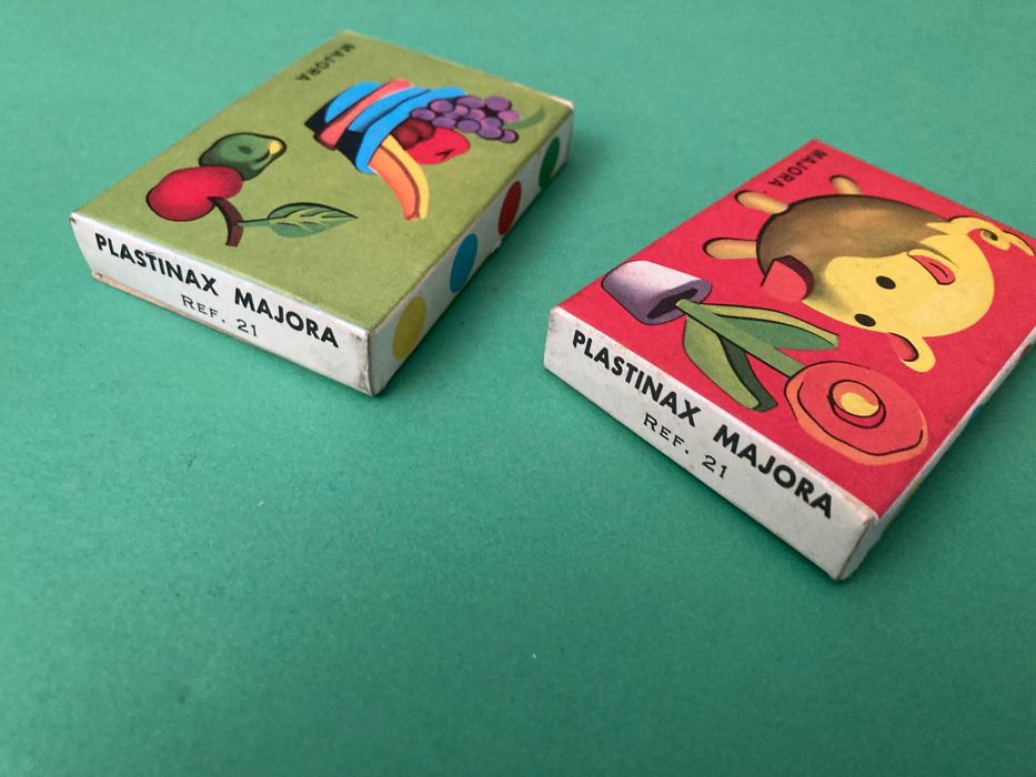 Caixas de Plasticina Plastimax da marca Majora Anos 70