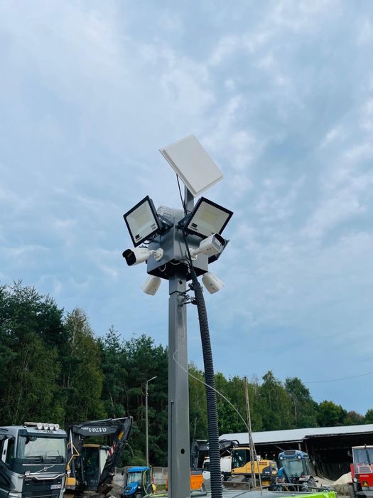 Wieża mobilna monitorująca, wieża budowlana