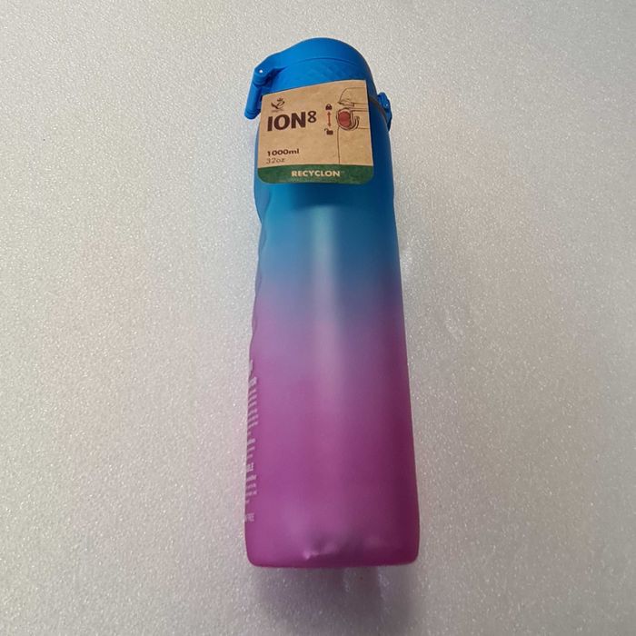 Butelka na wodę Ion8 1000ml różowo-niebieska