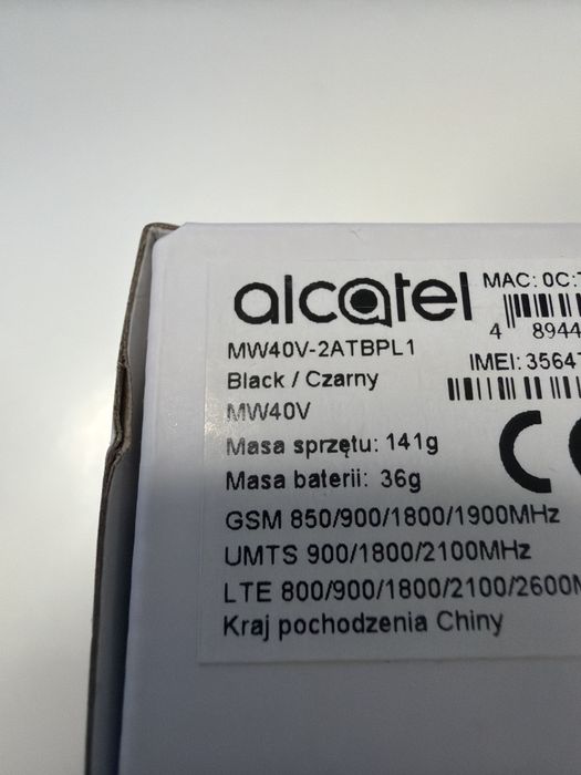 Router Alcatel MW40 bialy nowy